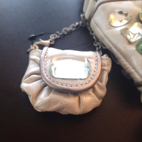 Cole Haan Women's Pearl-Embellished Leather Shoulder Bag - Picture 15 of 15